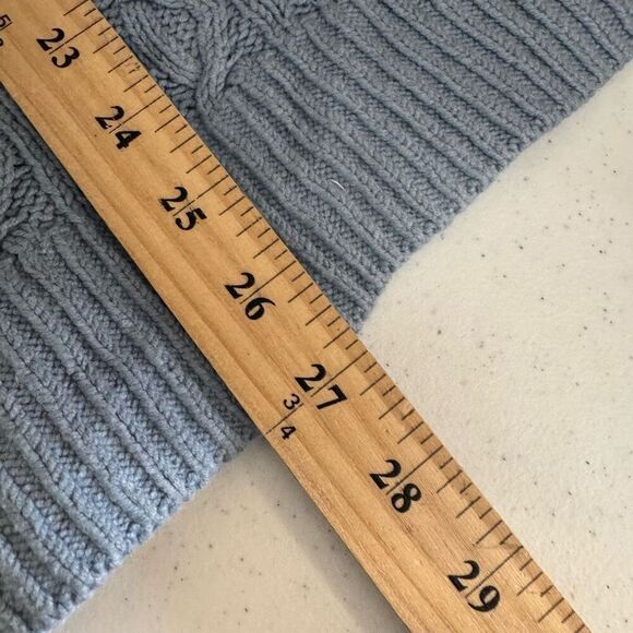 MichaelKors Women’s Blue Knit Sweater Size OX (XL) Cotton Blend Preppy Style - Picture 11 of 12